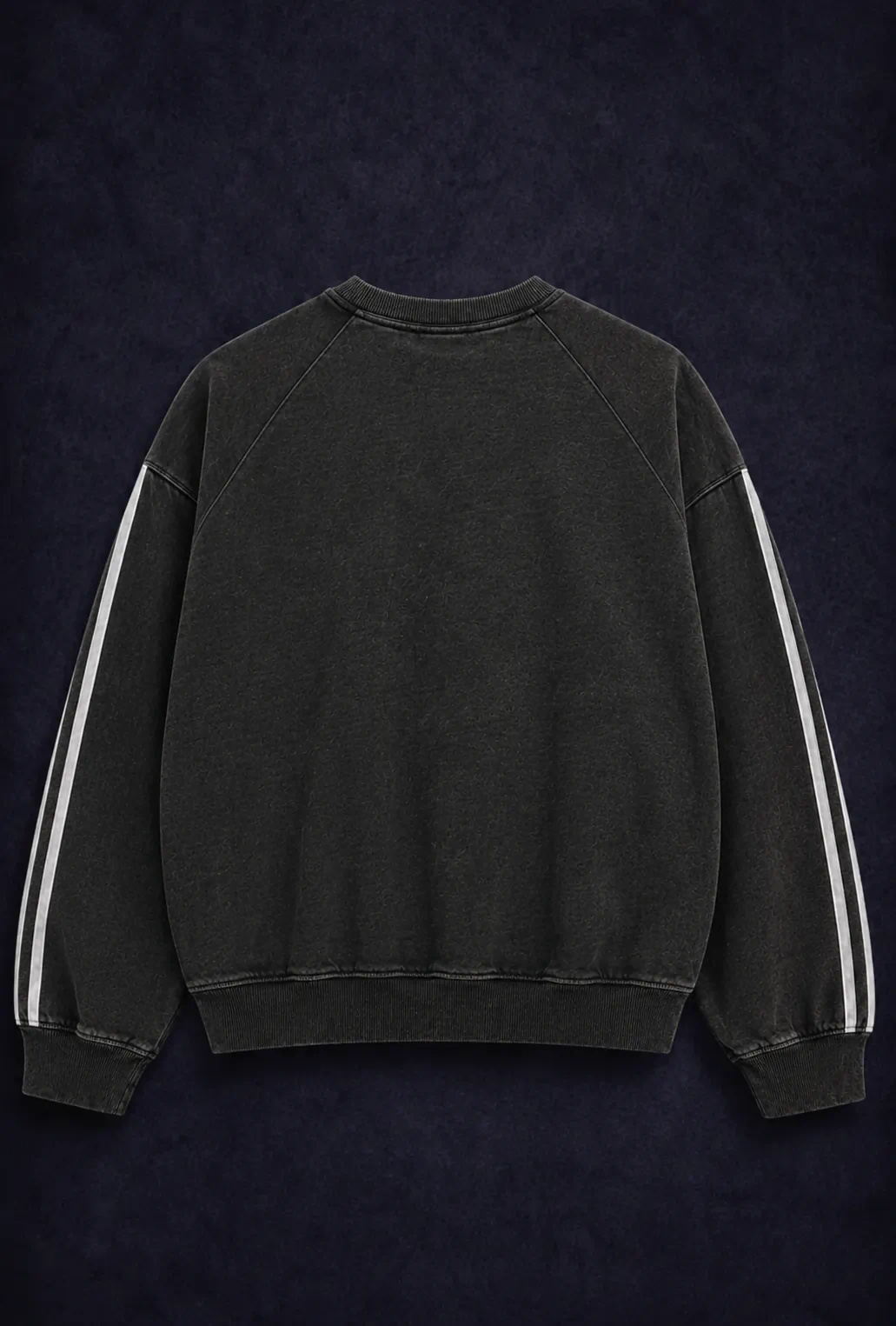 Snow Washed Stripe Crewneck